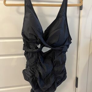 Black One-Piece Swimsuit